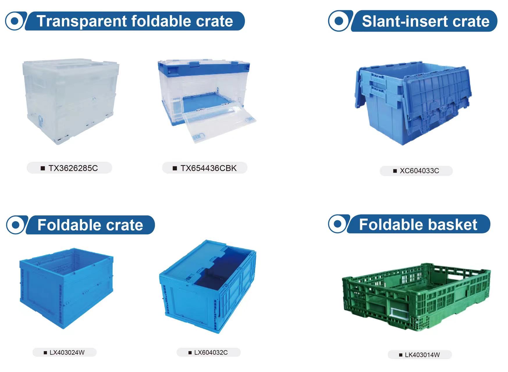 Shanghai Lianhe Plastic Turnover Crate Series