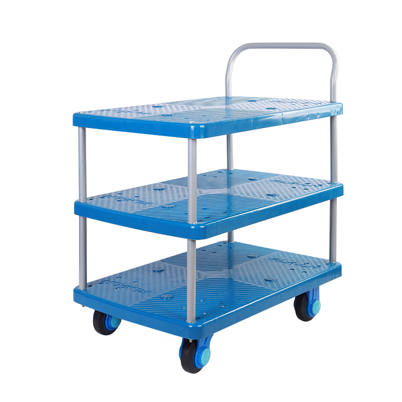 Triple-Layer Plastic Hand Trolley