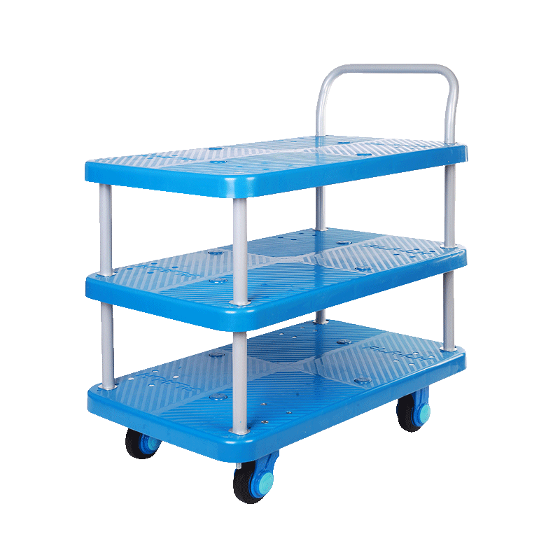 Triple-Layer Plastic Hand Trolley